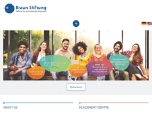 Tablet Screenshot of braun-stiftung.org
